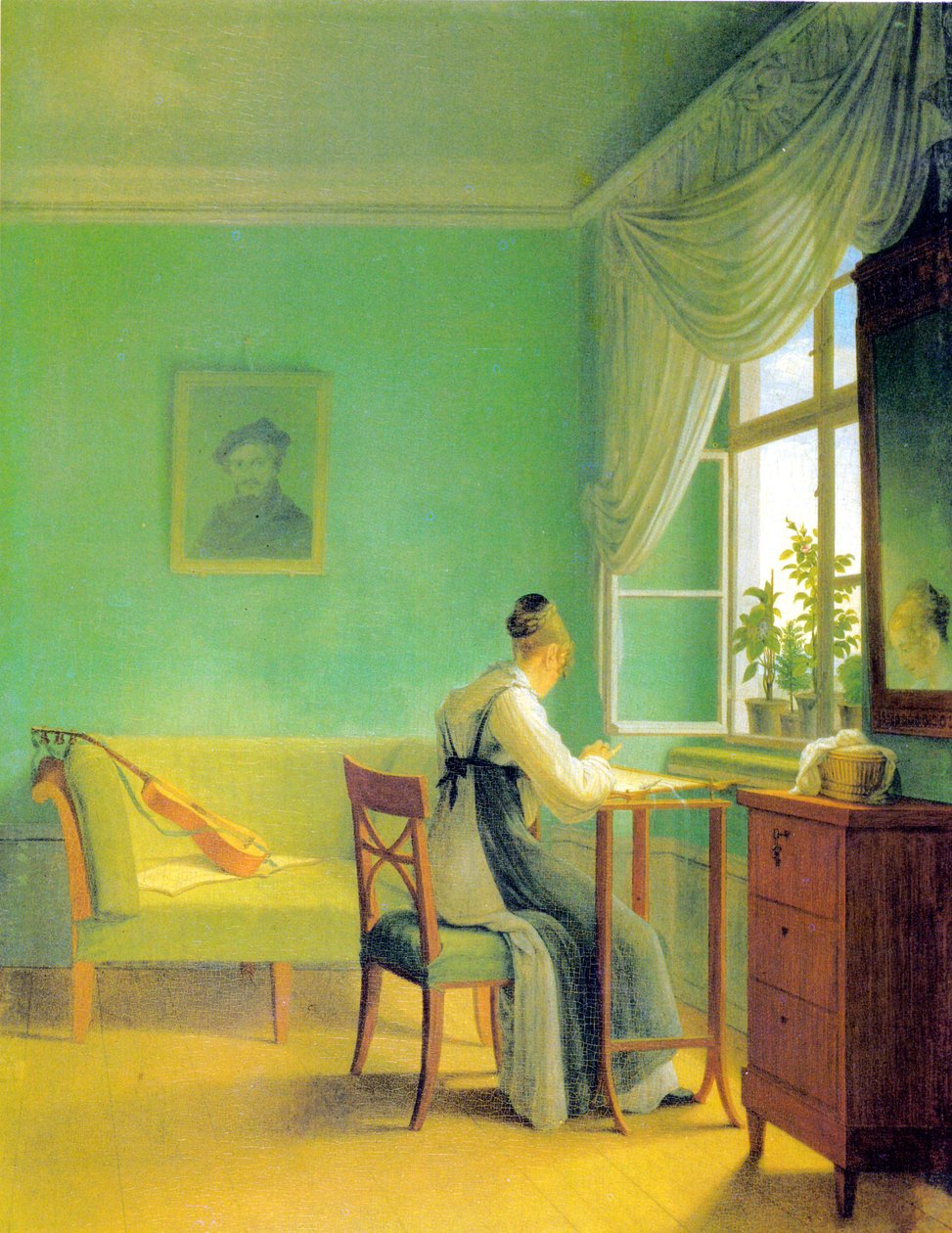 Bordadora de Georg Friedrich Kersting
