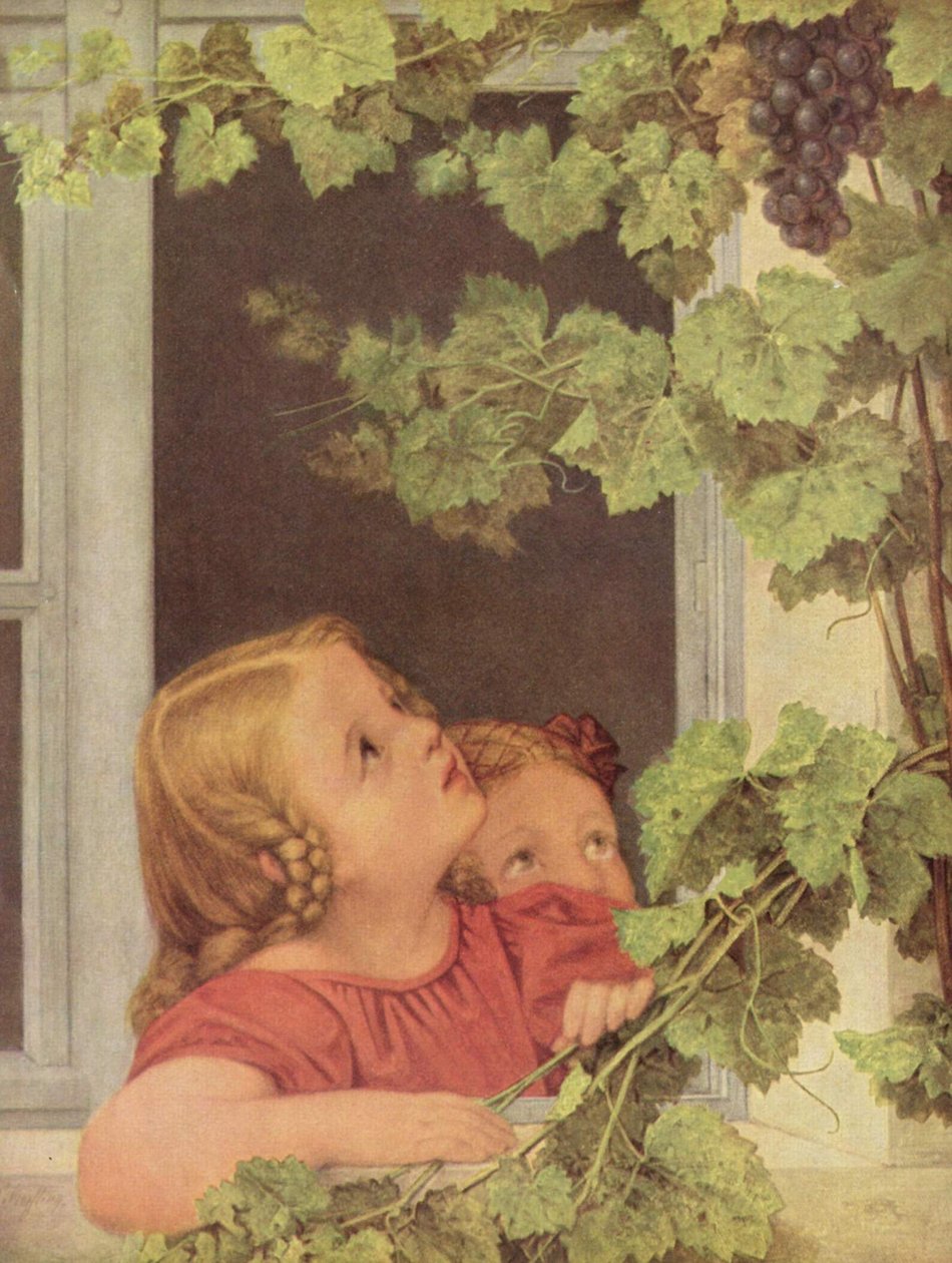 Alemán: Kinder am Fenster Niños en la ventana de Georg Friedrich Kersting