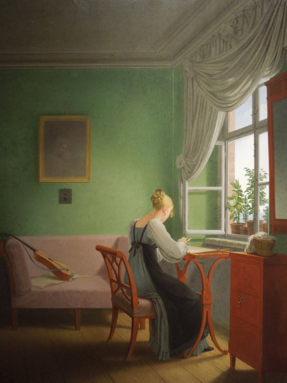 Polaco:  Hafciarka Bordadora de Georg Friedrich Kersting