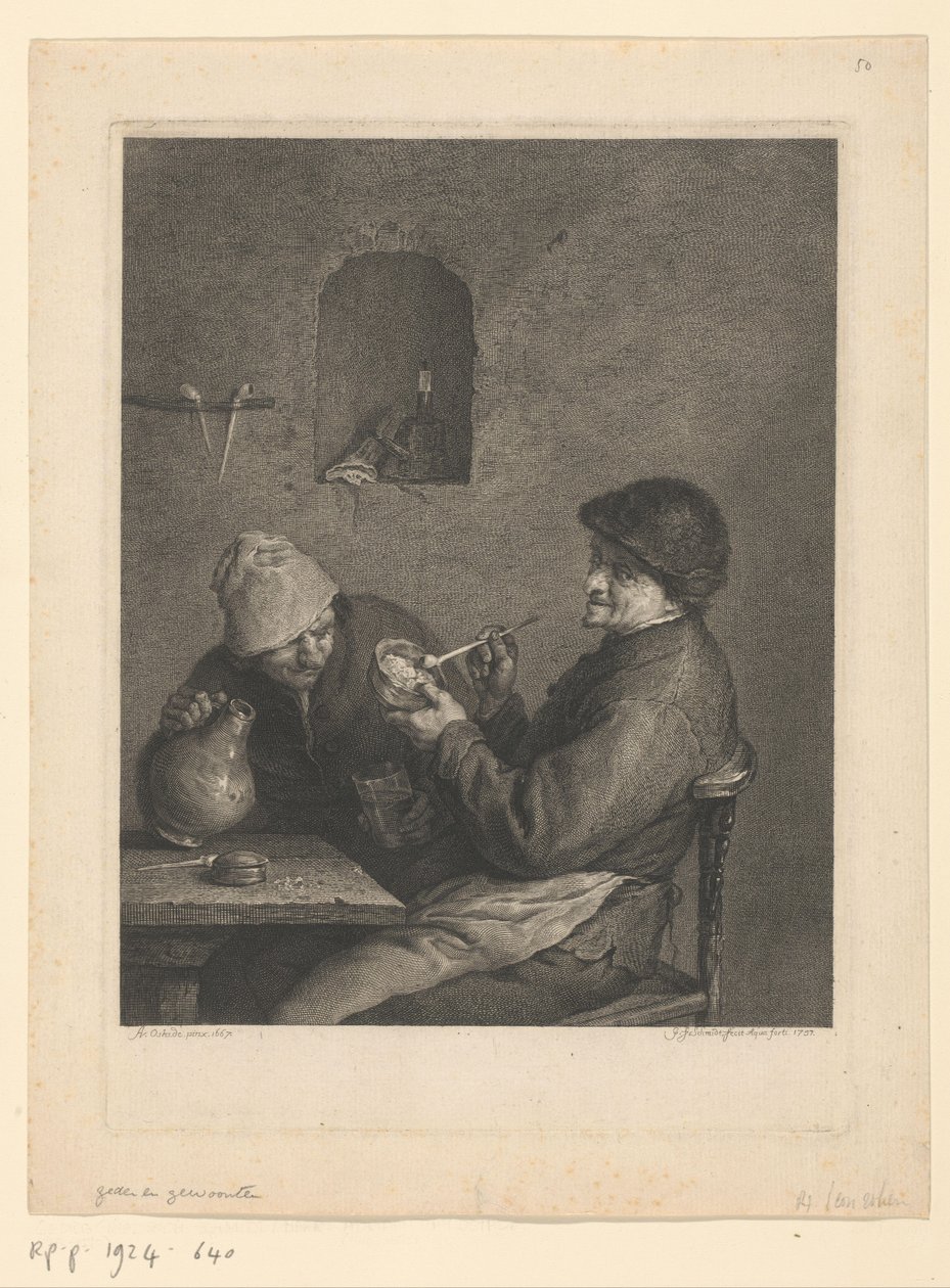 Fumador y bebedor de Georg Friedrich Schmidt
