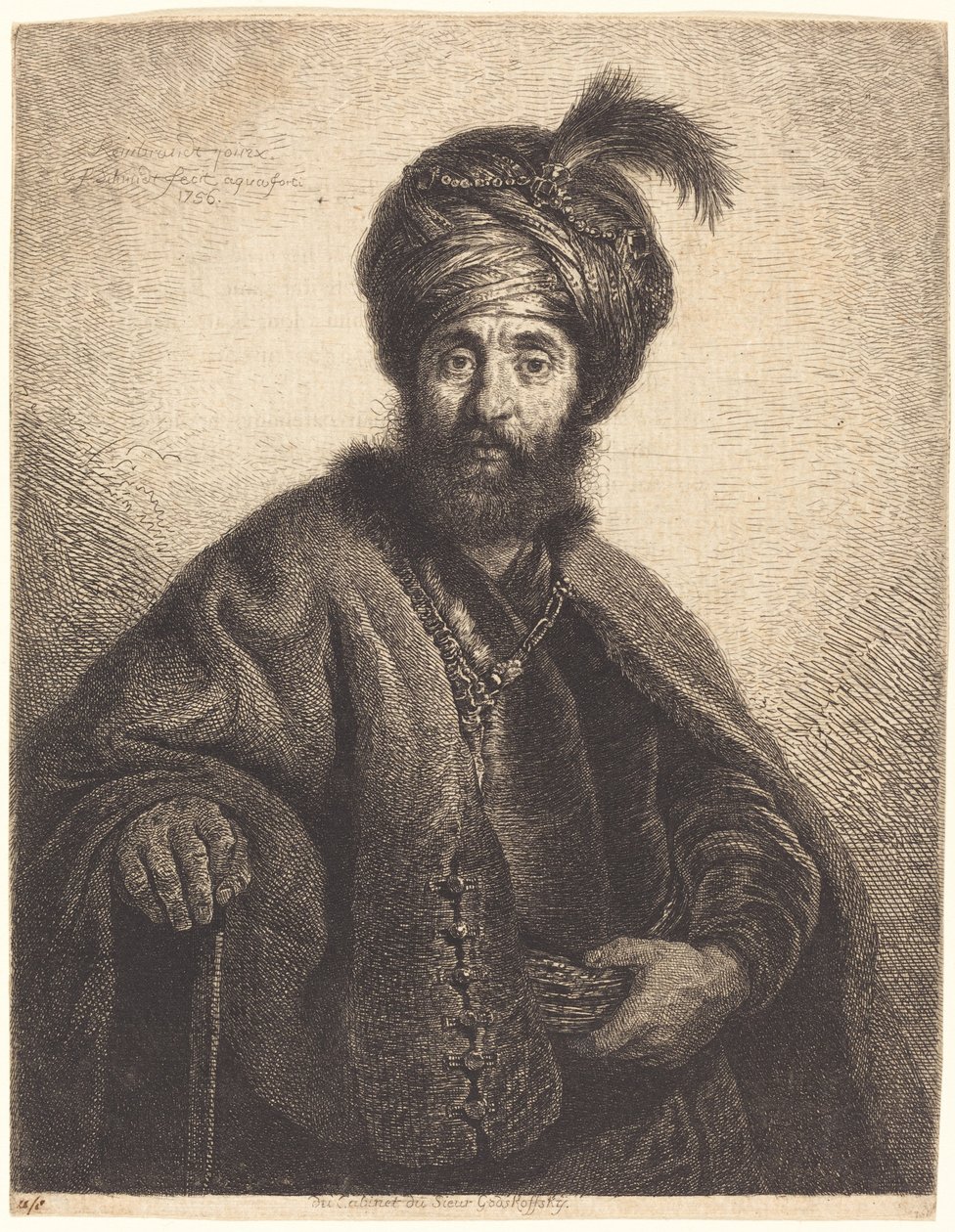El Persa de Georg Friedrich Schmidt after Rembrandt van Rijn