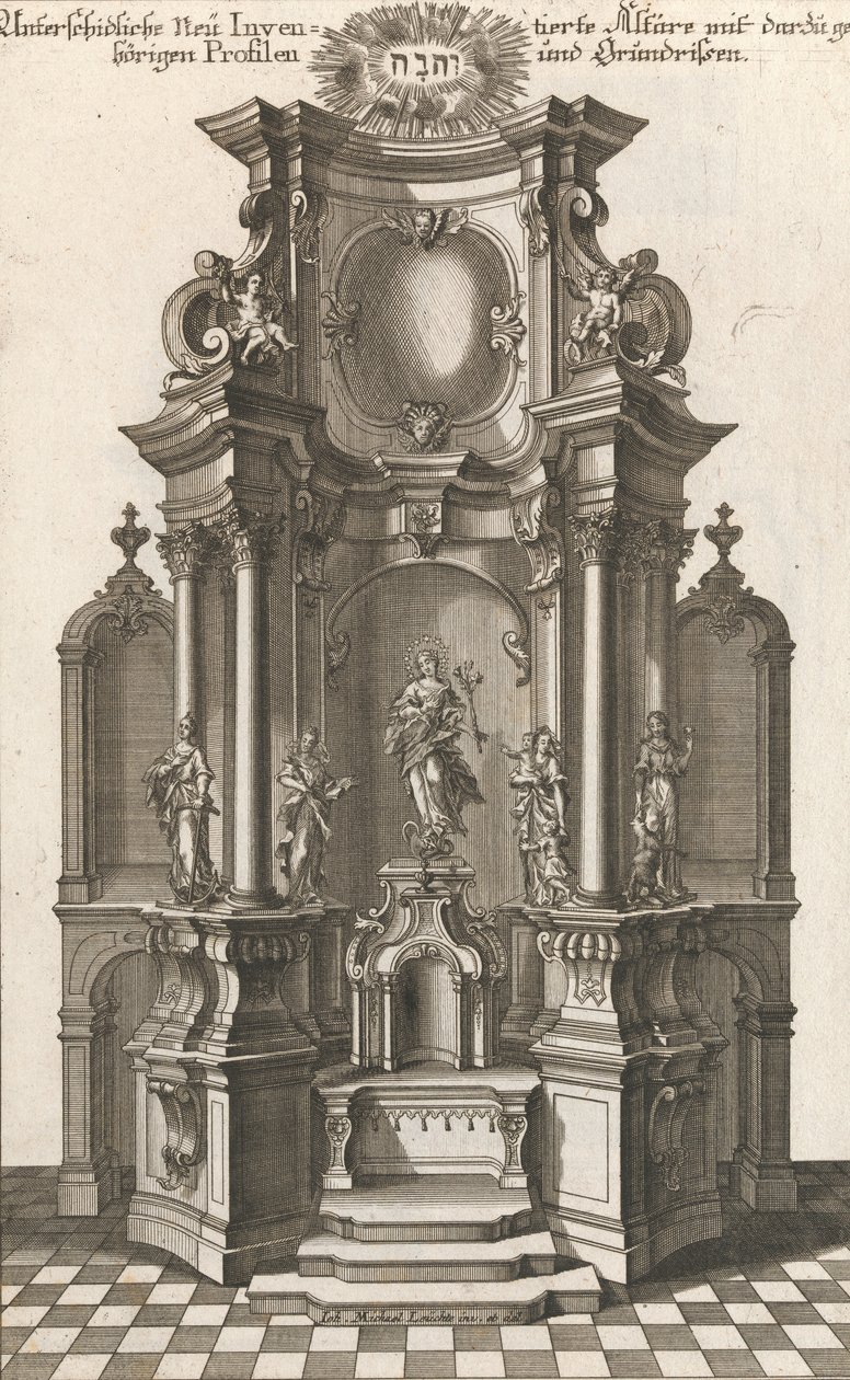 Diseño para un altar monumental, Placa c de 