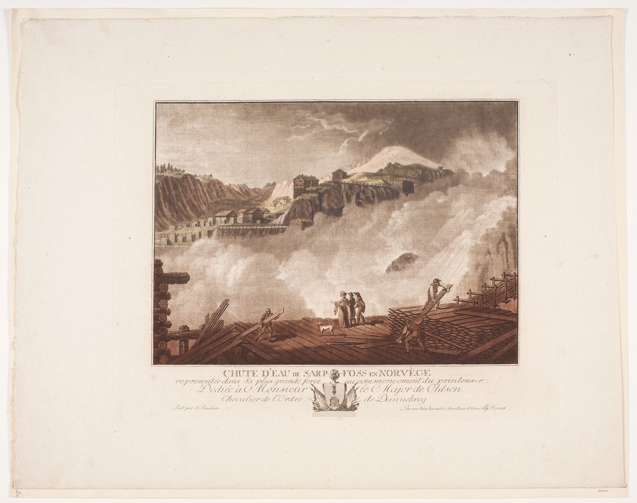 Cascada de Sarp-Foss en Noruega de Georg Haas