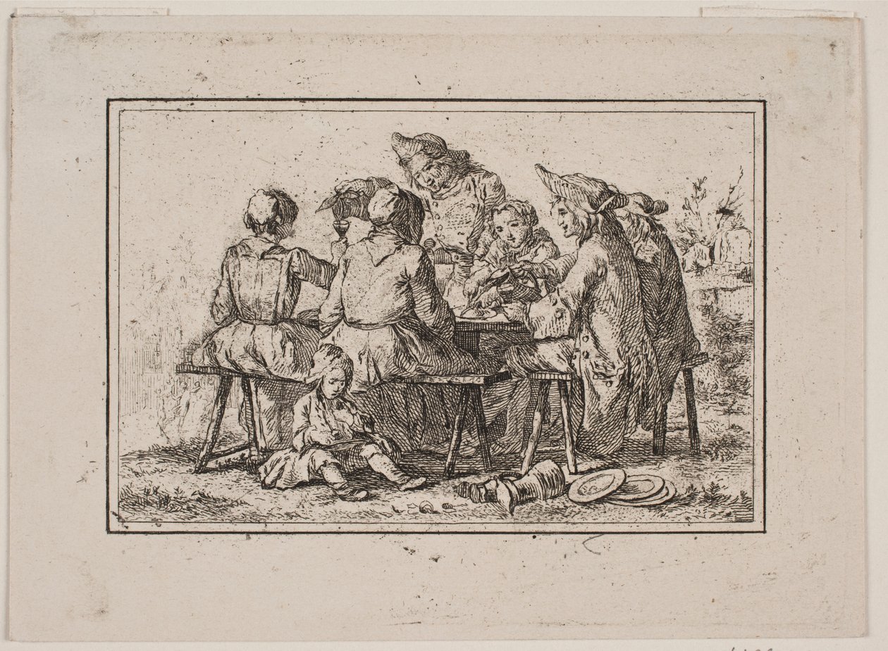 Una comida campesina de Georg Haas