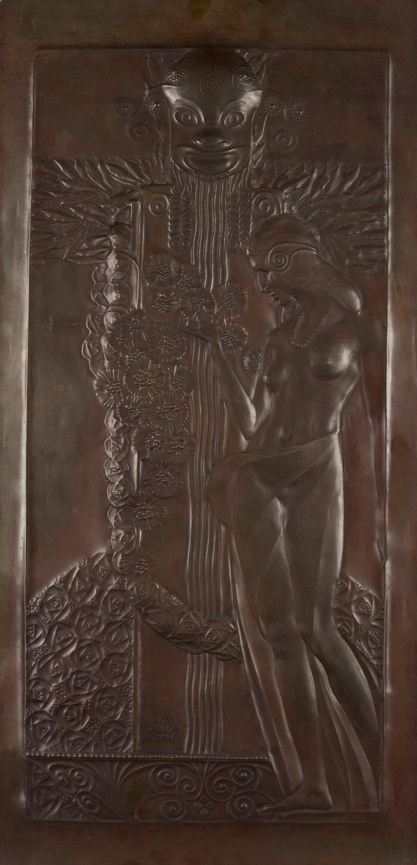 Ninfa y sátiro de Georg Klimt