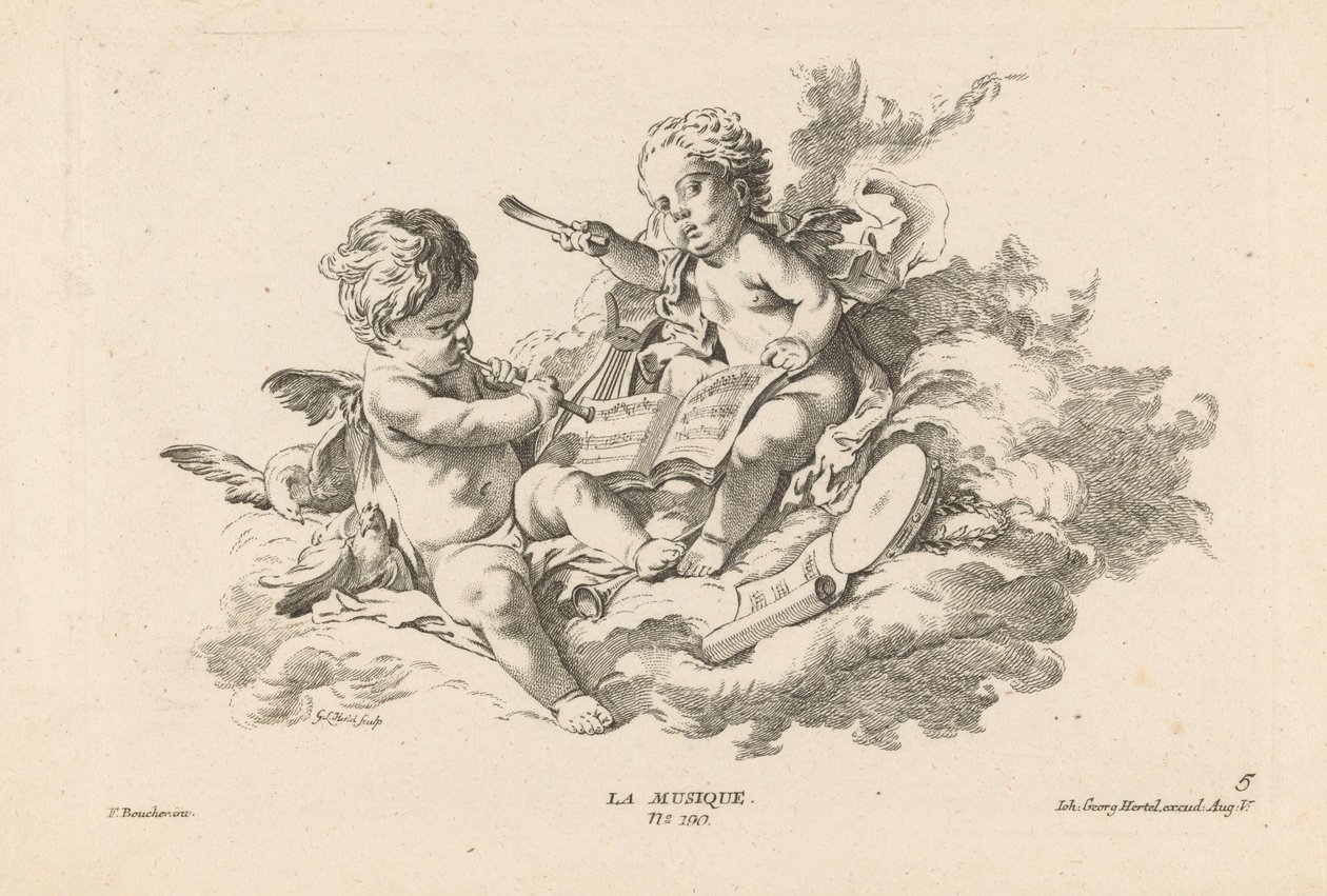 Muziek Música (título en objeto) Libro de las artes (título de la serie) de Georg Leopold Hertel