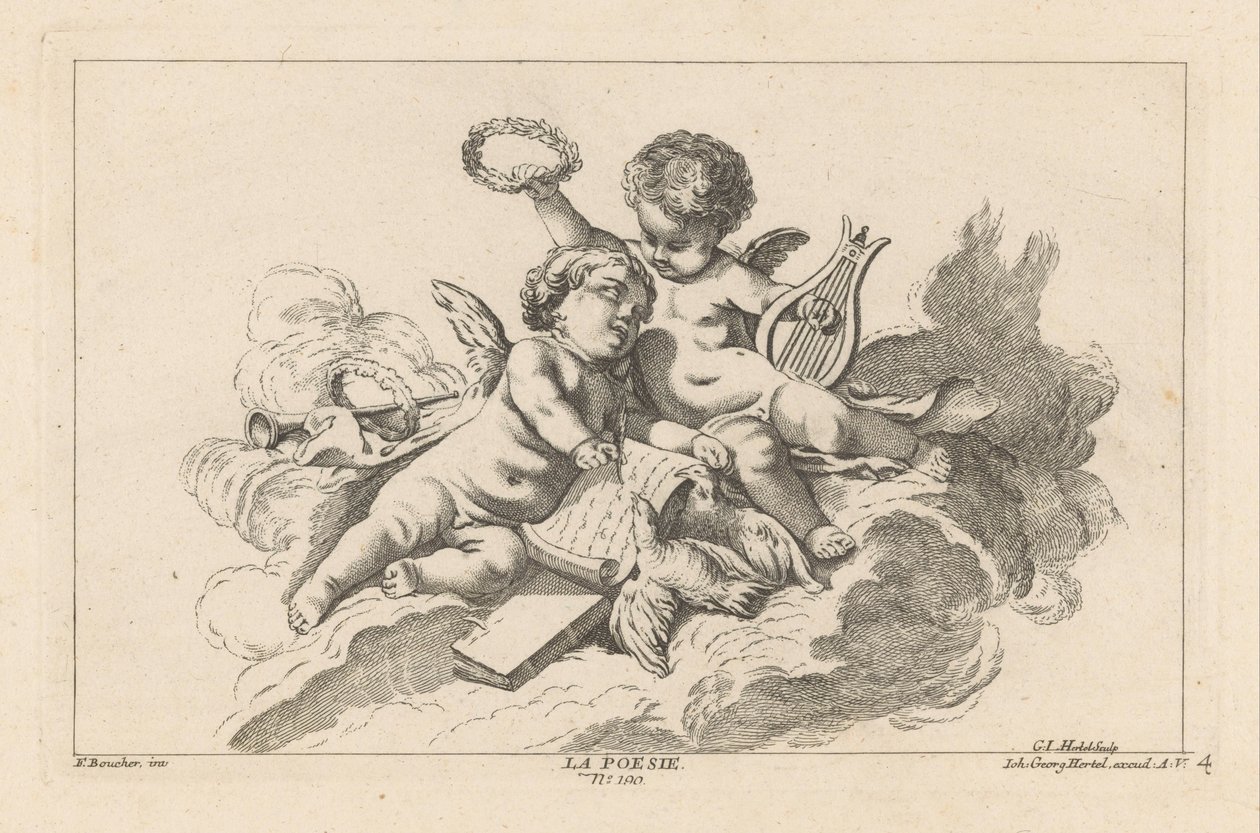 pozie La Poesie (título sobre objeto) Livre des Arts (título de la serie) de Georg Leopold Hertel
