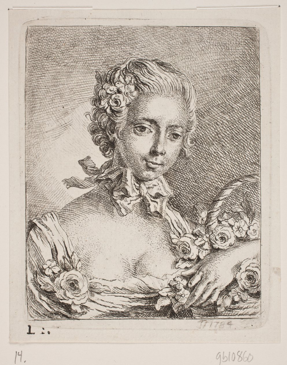 Una chica de las flores de Georg Mathias Fuchs