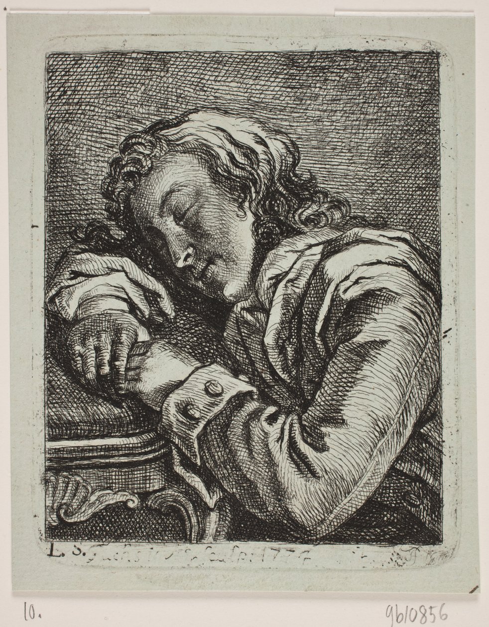 Un hombre durmiendo de Georg Mathias Fuchs