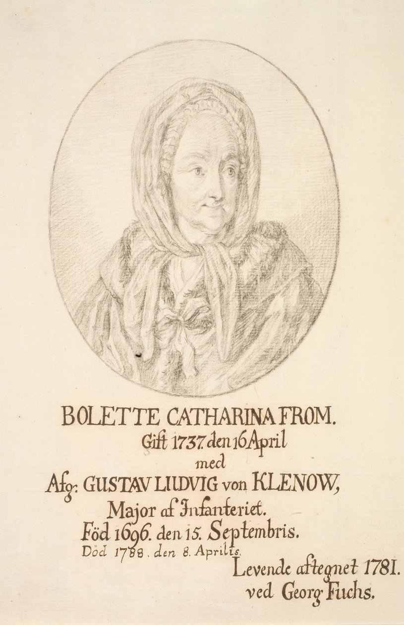Retrato de Bolette Catharina From de Georg Mathias Fuchs