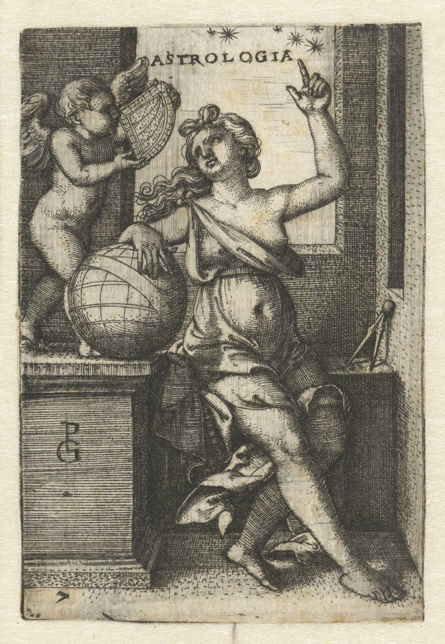 Astronomía Astrología (título sobre el objeto) Seven Liberal Arts (título de la serie) de Georg Pencz
