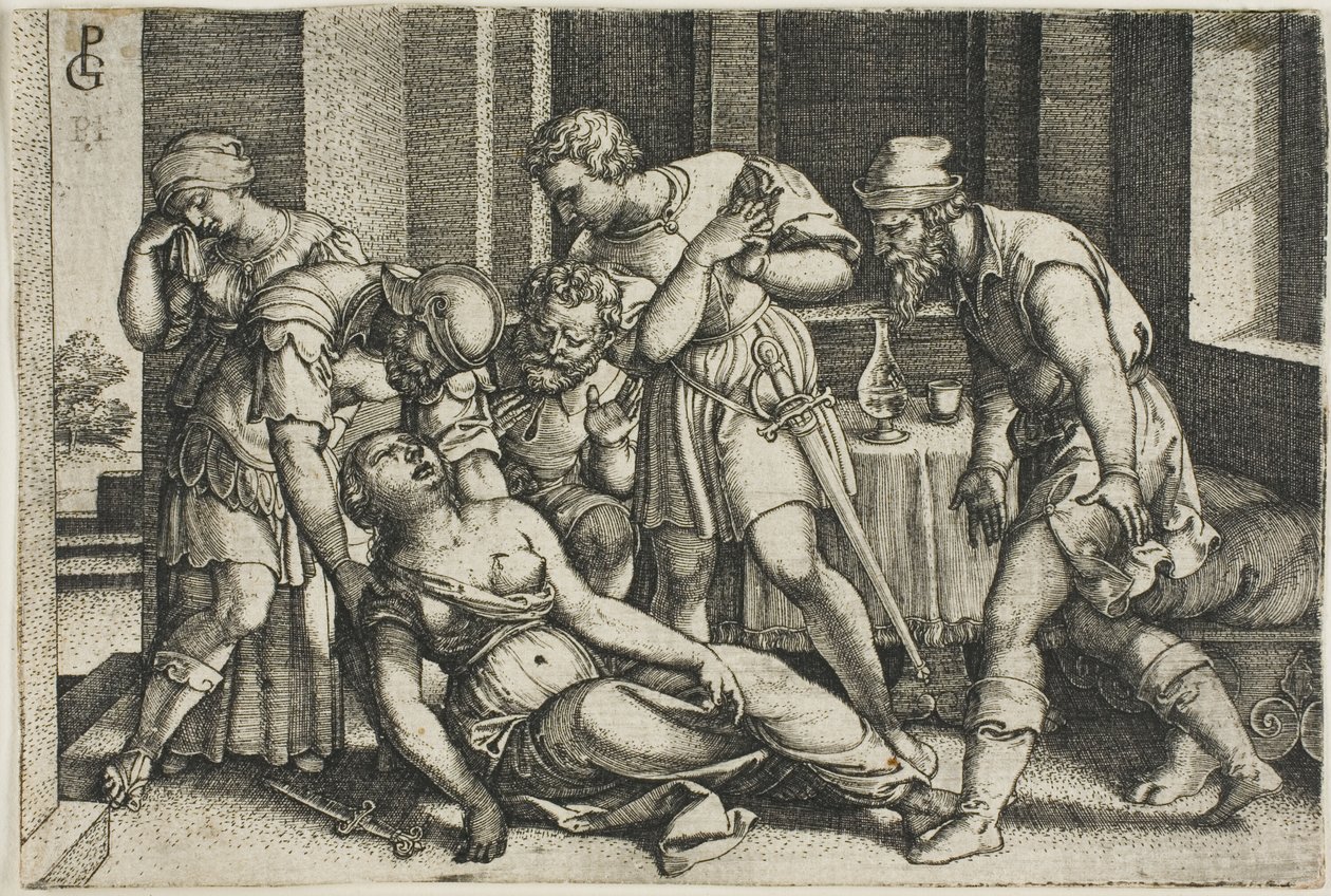 La Muerte de Lucrecia de Georg Pencz