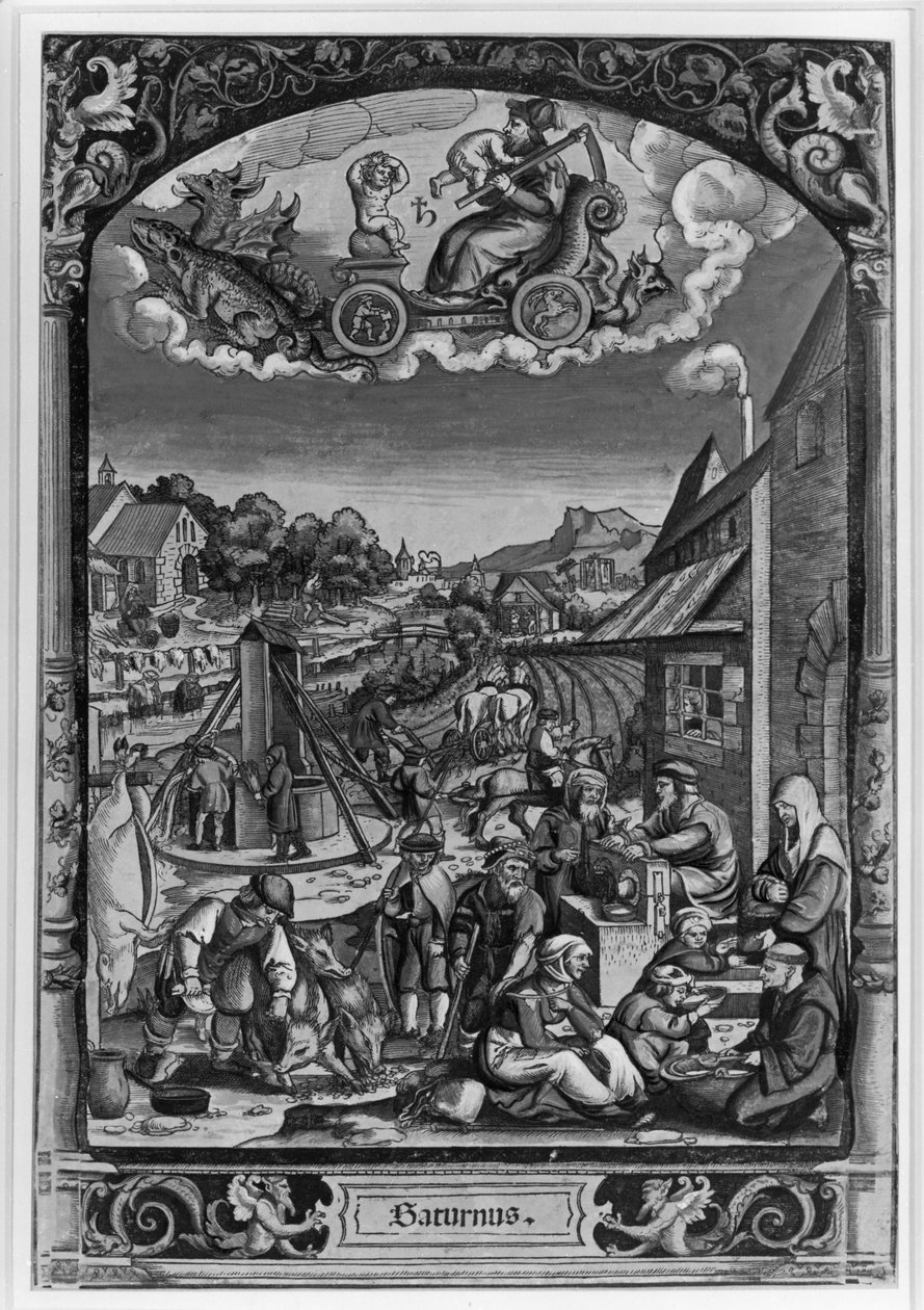 Los siete planetas: Saturno de Georg Pencz