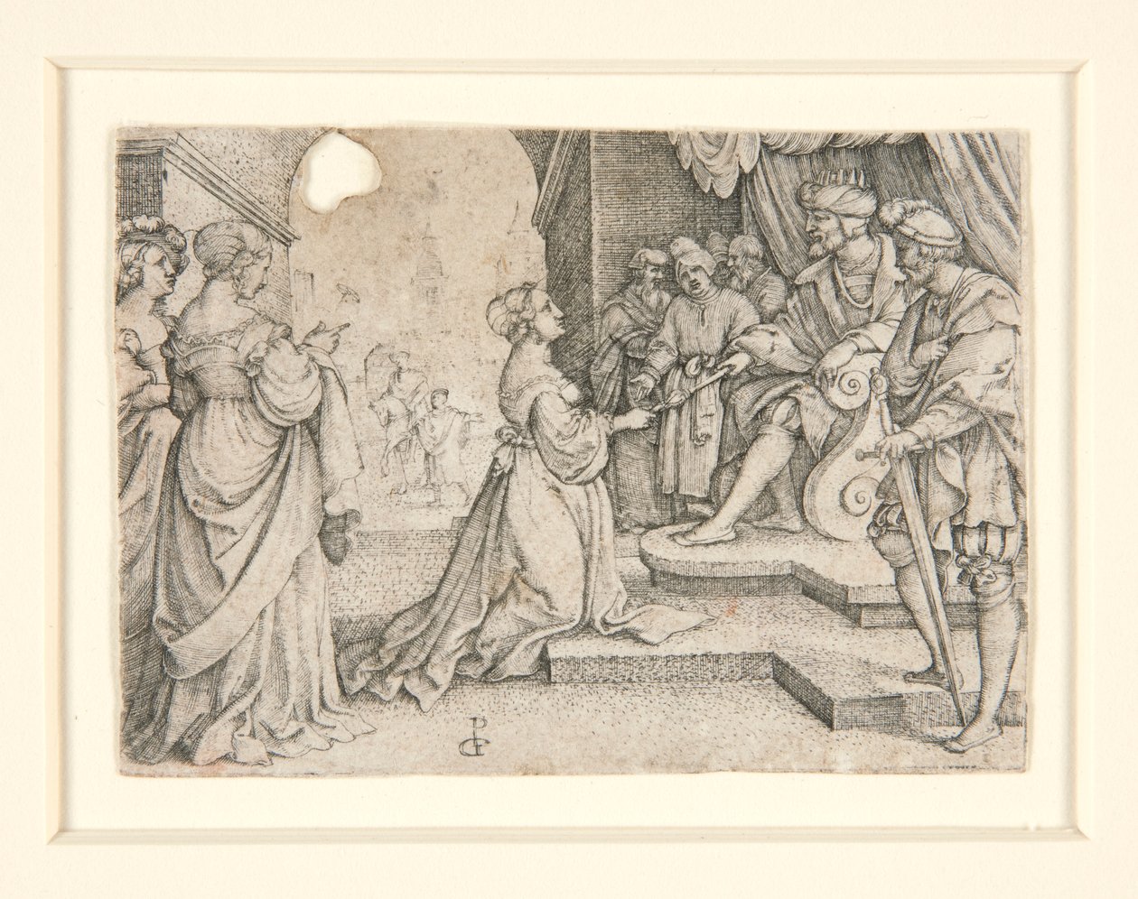 Ester ante Asuero de Georg Pencz