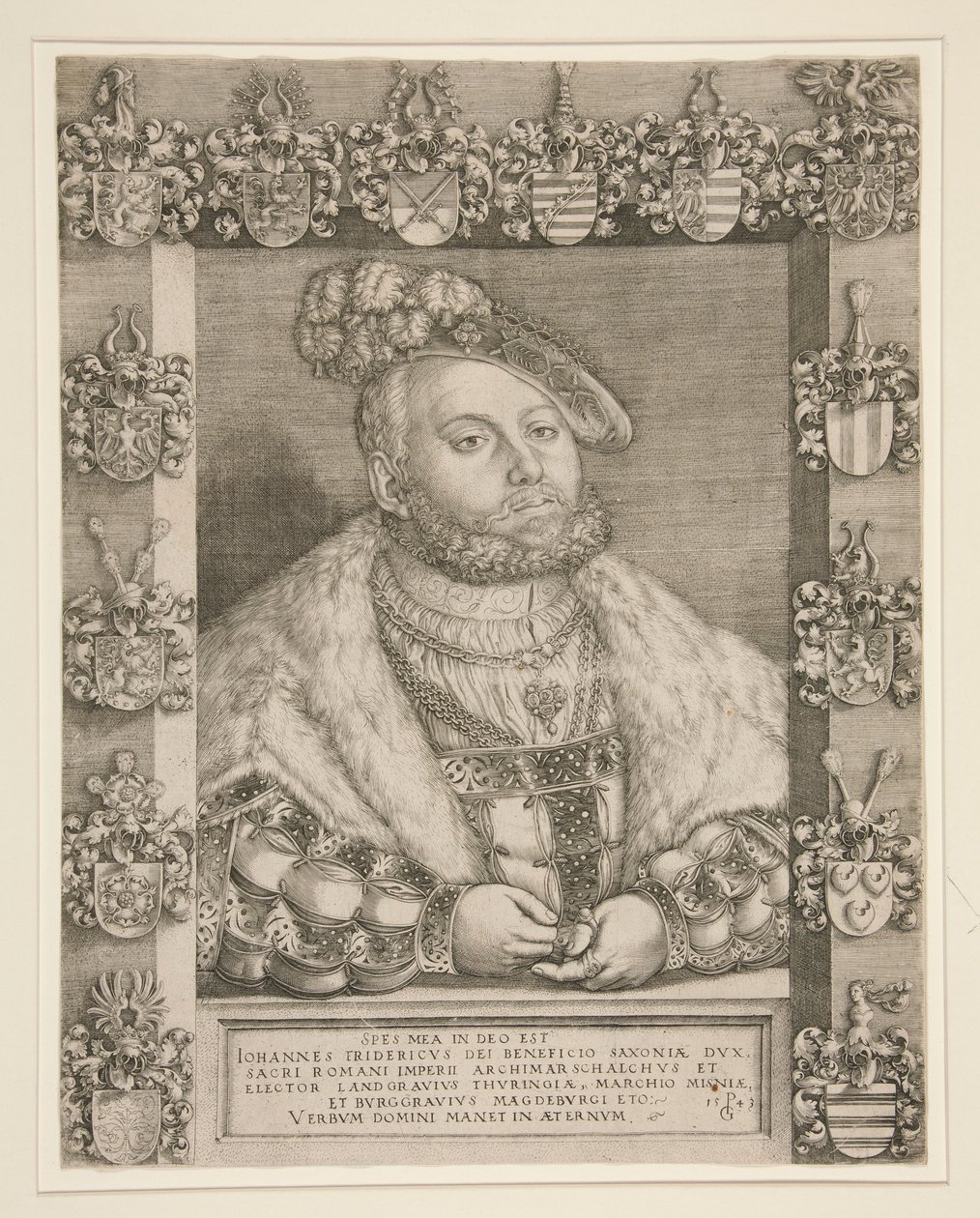 Federico el Sabio, elector de Sajonia de Georg Pencz