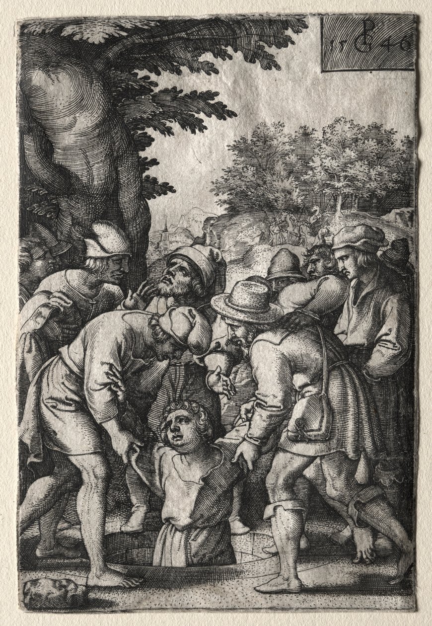 José bajado a un pozo de Georg Pencz
