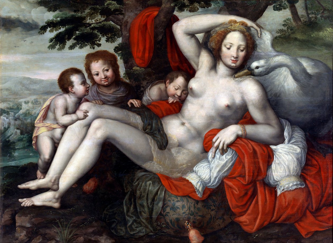 Leda y el cisne de Georg Pencz