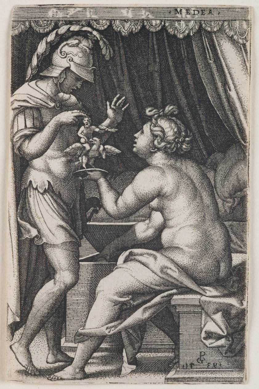 Medea y Jasón de Georg Pencz