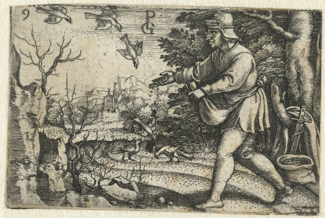Parábola del sembrador
Vida de Cristo (título de la serie) de Georg Pencz