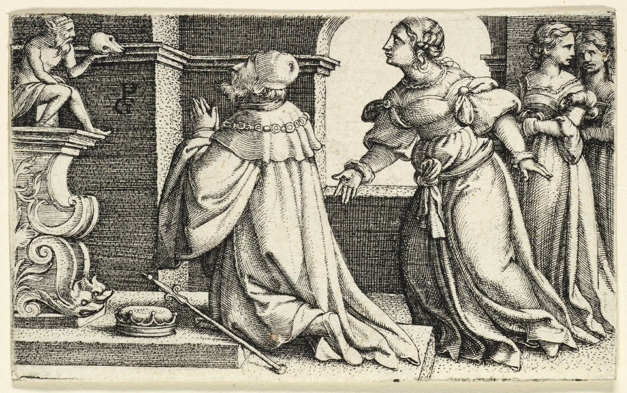 Salomón adorando al ídolo Moloch de Georg Pencz