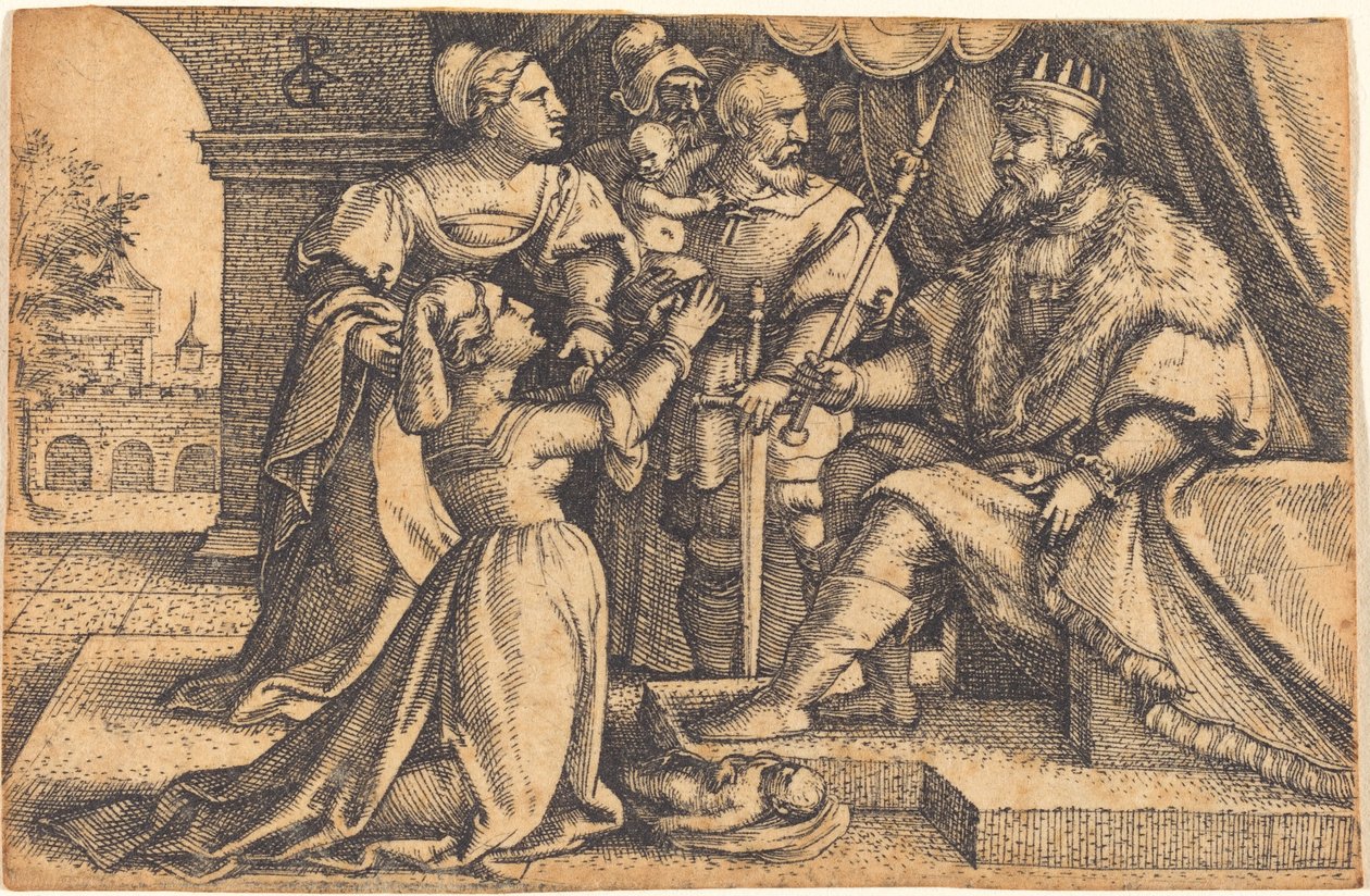El Juicio de Salomón de Georg Pencz
