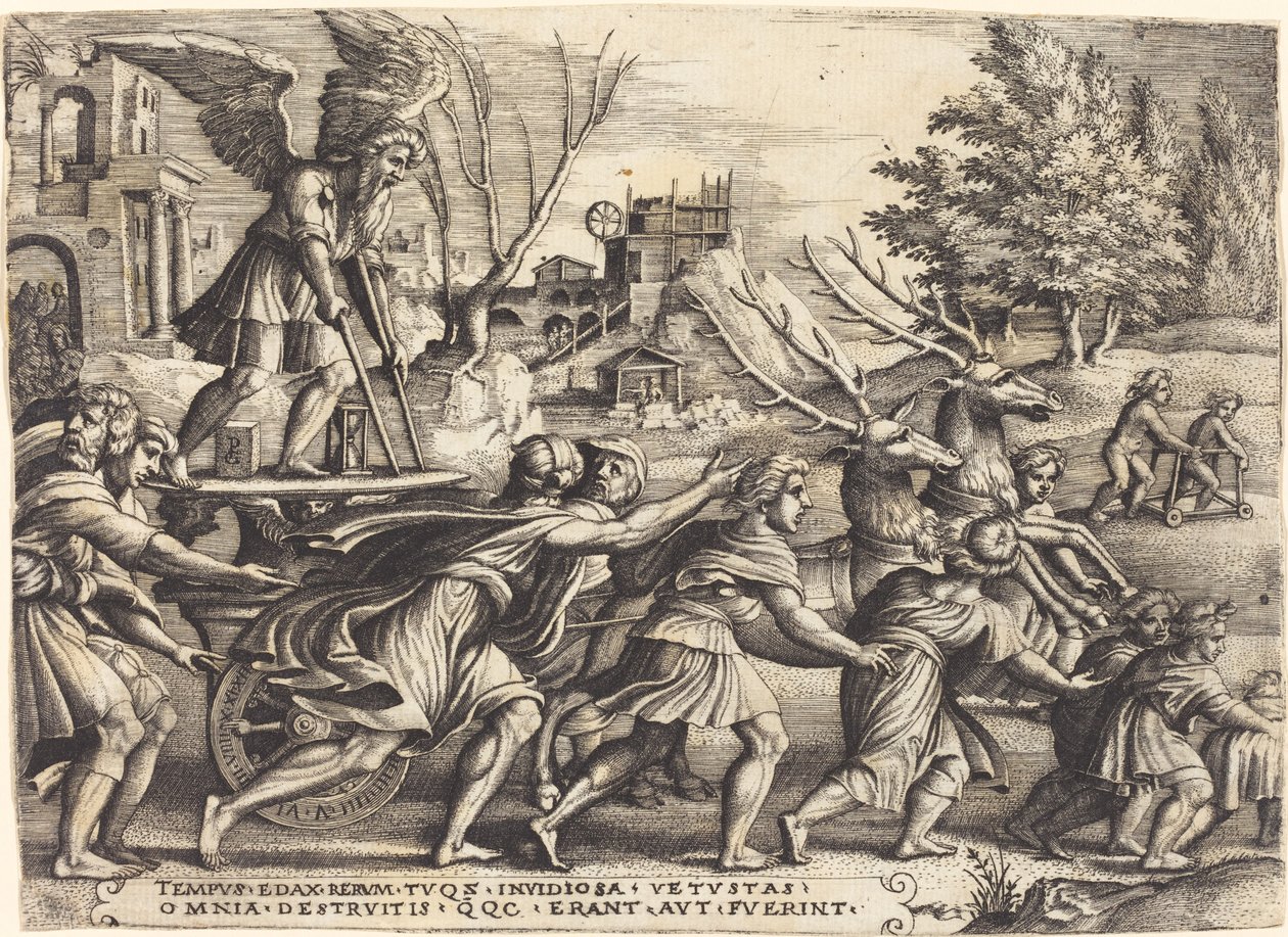 El triunfo del tiempo de Georg Pencz