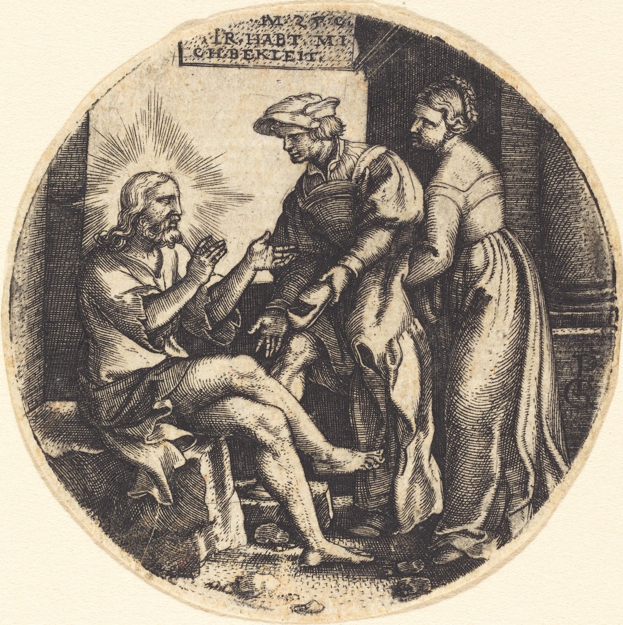 Vestir al desnudo de Georg Pencz