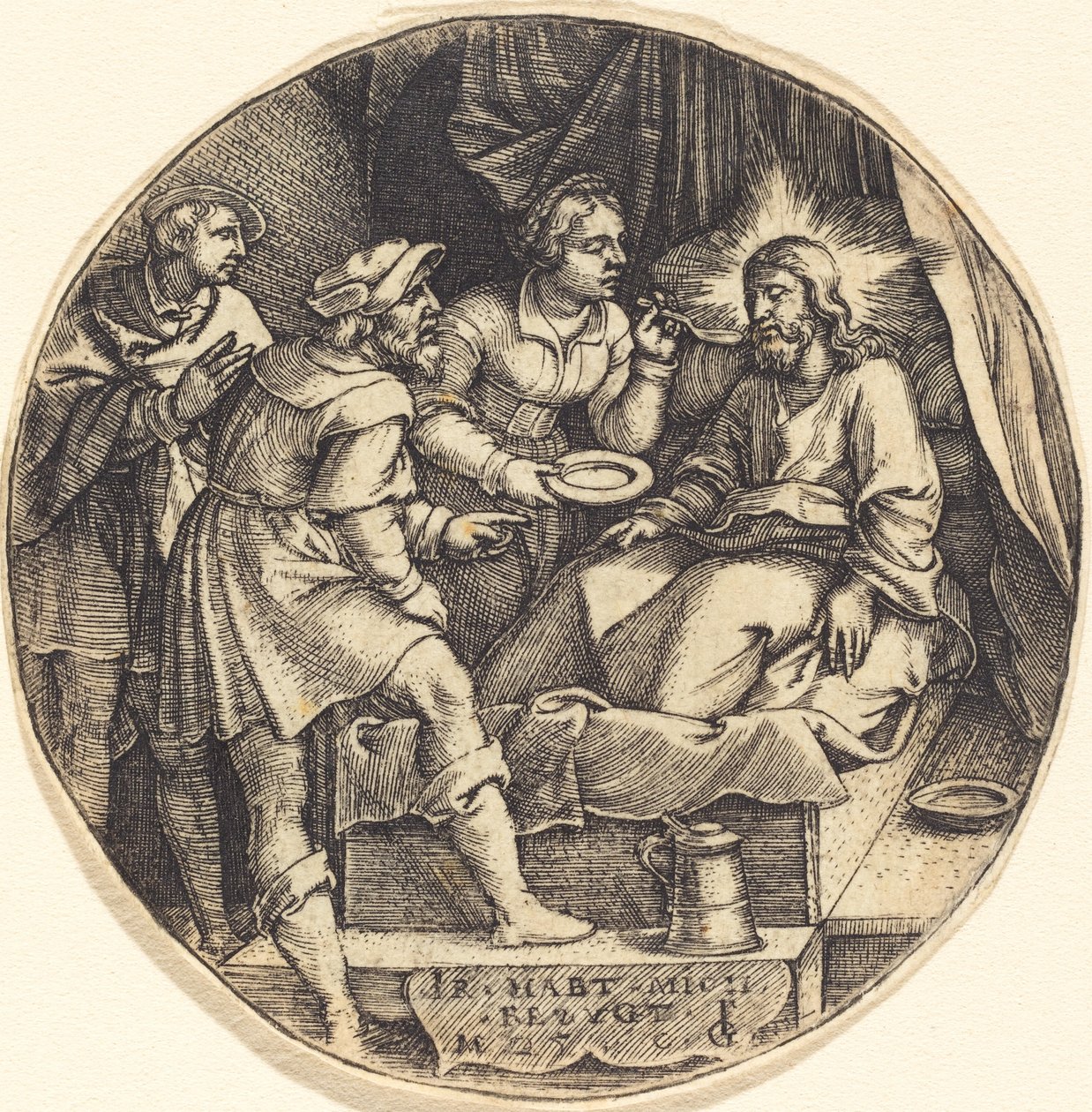 Cuidar a los enfermos de Georg Pencz