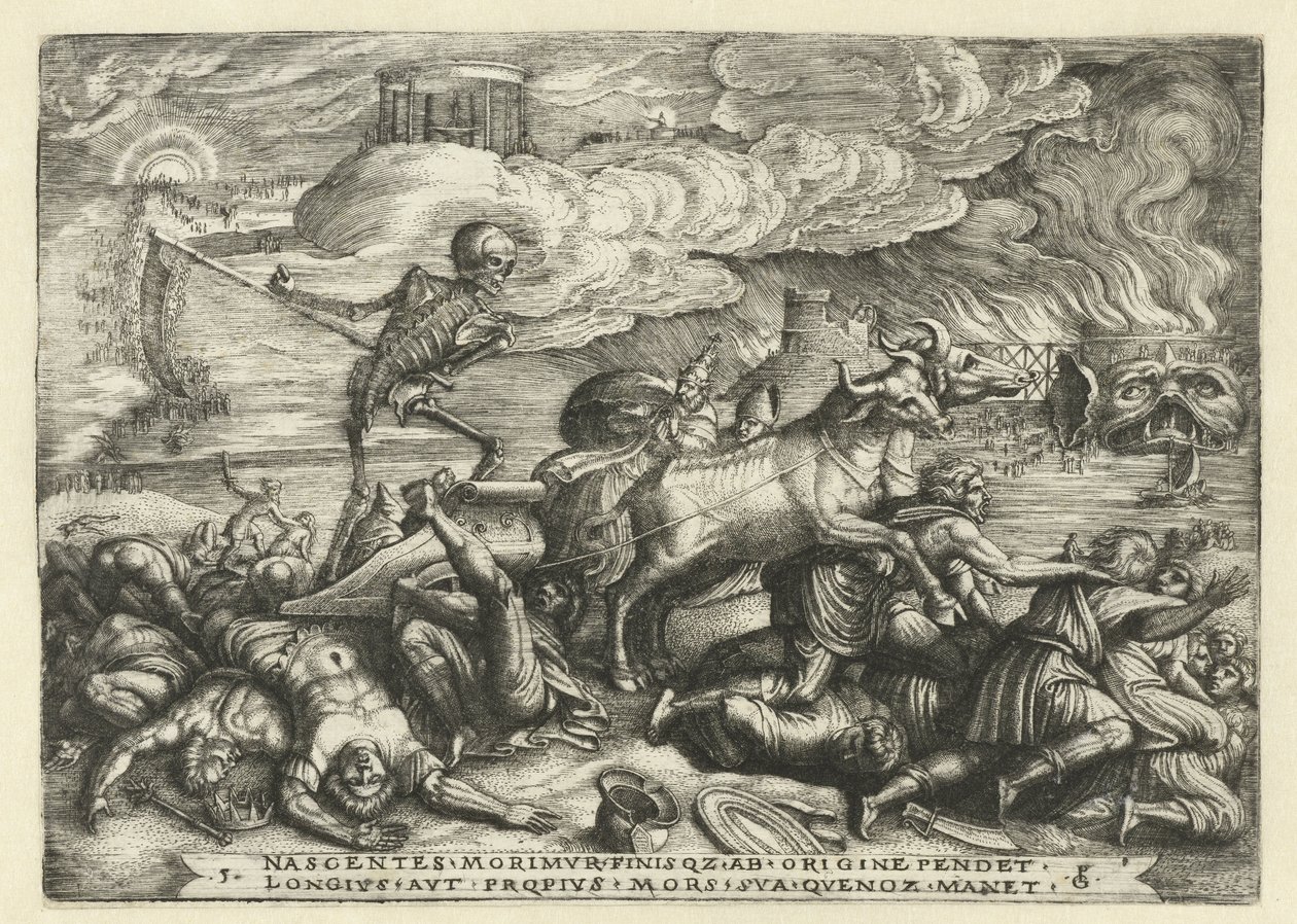 triunfo de la muerte Seis triunfos de Petrarca (título de la serie) de Georg Pencz