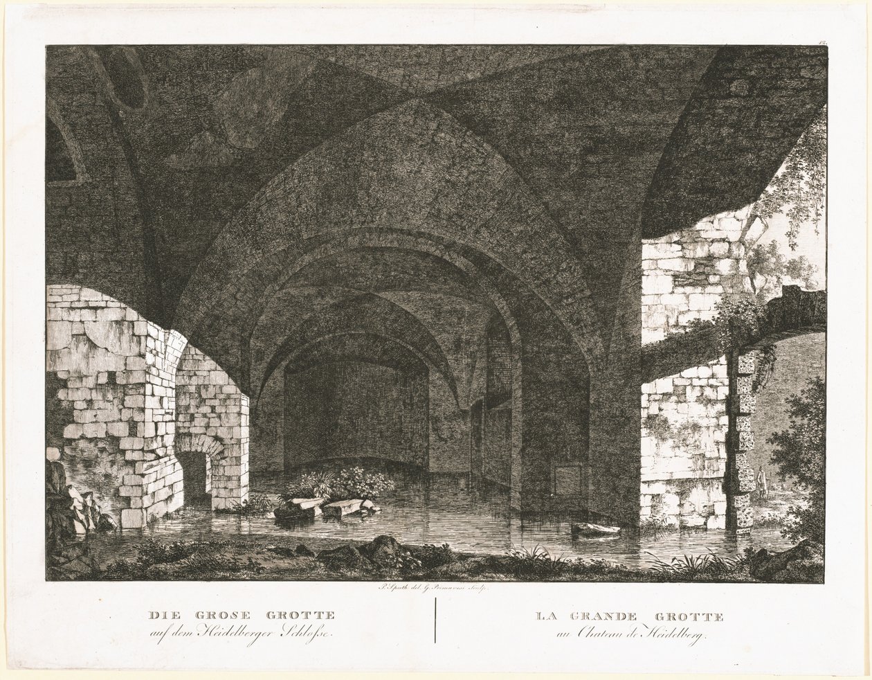 La Gran Gruta en el Castillo de Heidelberg de Georg Primavesi, after Peter Speeth