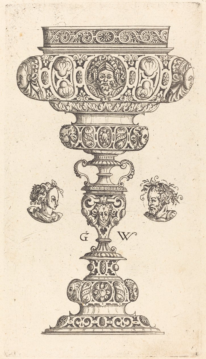 Cáliz con cabeza de guerrero de Georg Wechter I