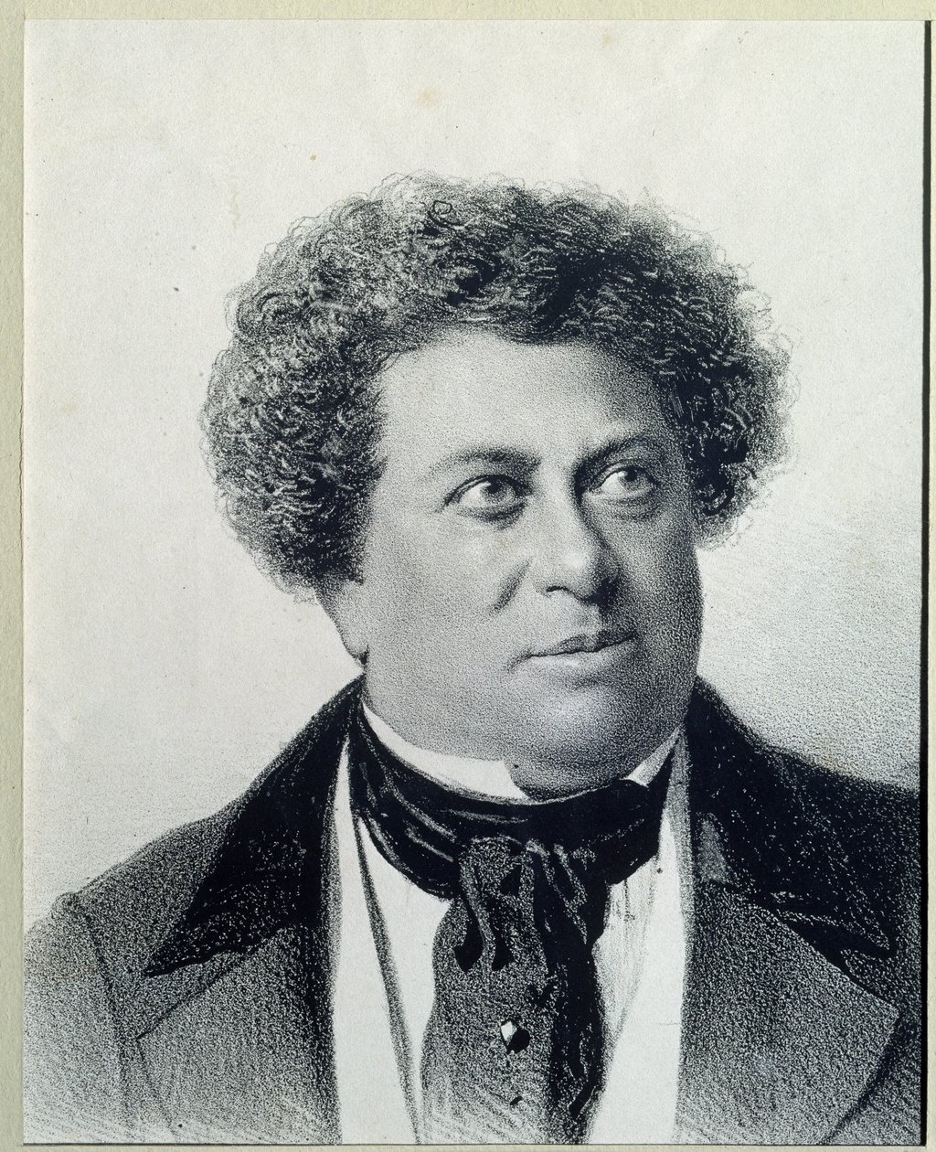 Retrato del autor Alexandre Dumas (1802-1870) de Georg Wilhelm Timm