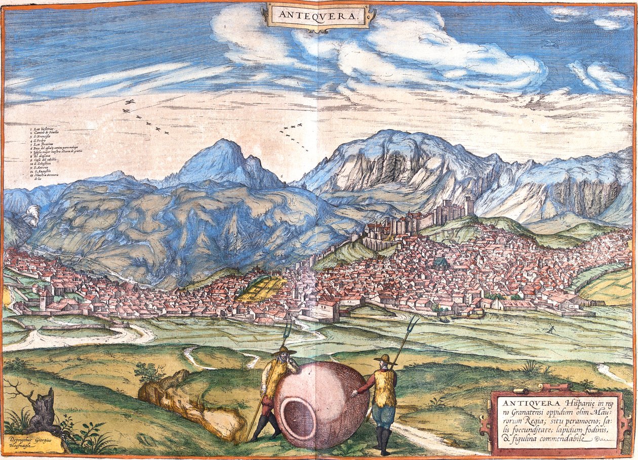 Antequera, Spain de Georg and Hogenberg Franz (1535 90) Braun