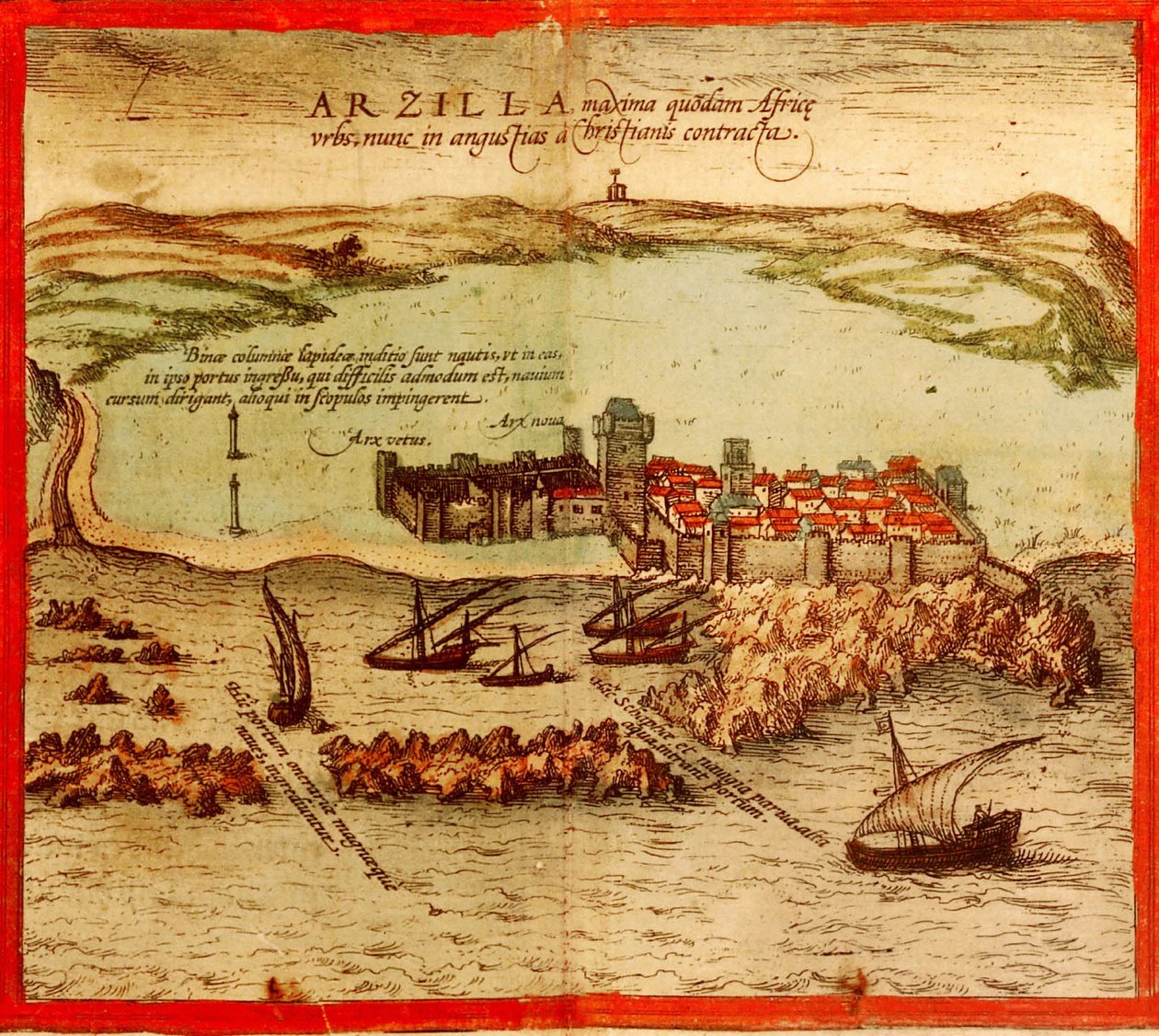 Asilah, Marruecos de Georg and Hogenberg Franz (1535-90) Braun