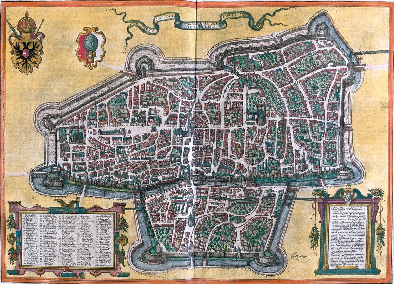 Augsburgo, Alemania de Georg and Hogenberg Franz (1535 90) Braun