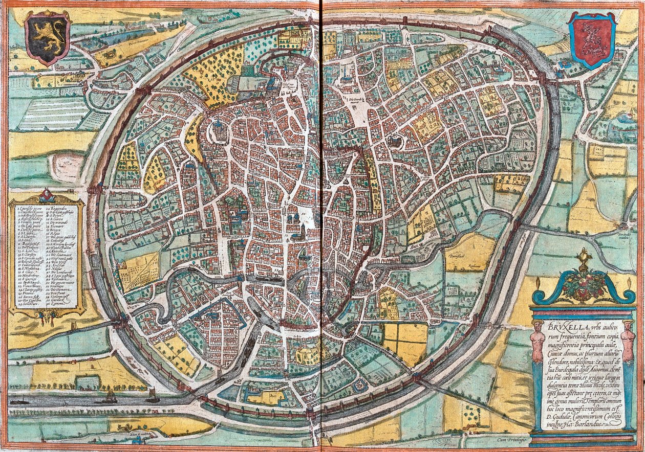 Bruselas, Bélgica de Georg and Hogenberg Franz (1535-90) Braun