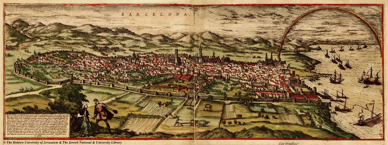 Ciudad de Catalon de Georg and Hogenberg Franz (1535 90) Braun