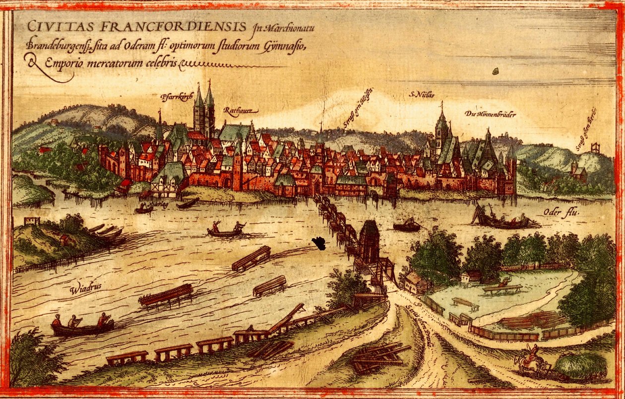Fráncfort del Óder de Georg and Hogenberg Franz (1535 90) Braun