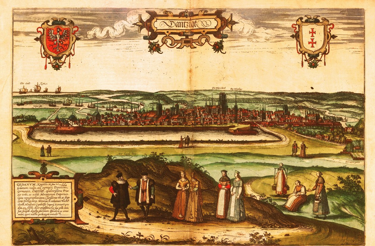 Gdansk, Polonia de Georg and Hogenberg Franz (1535 90) Braun