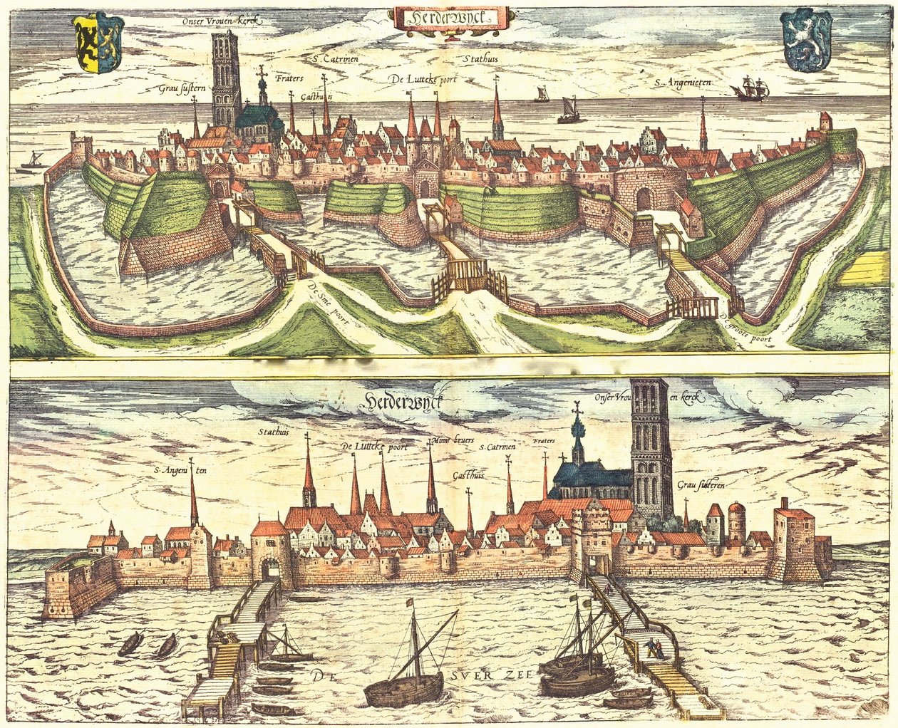 Harderwijk, Países Bajos, Holanda de Georg and Hogenberg Franz (1535 90) Braun