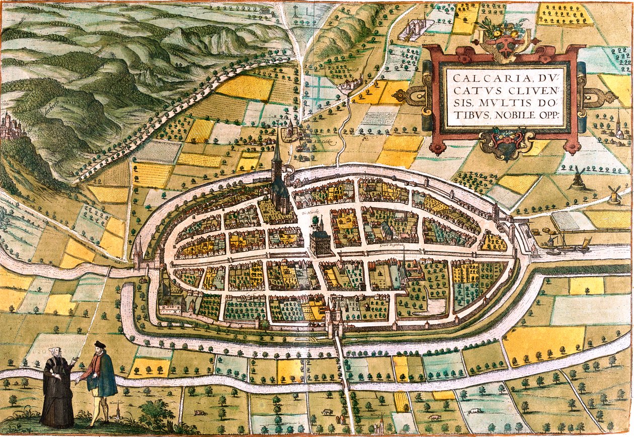 Kalkar, Alemania de Georg and Hogenberg Franz (1535 90) Braun