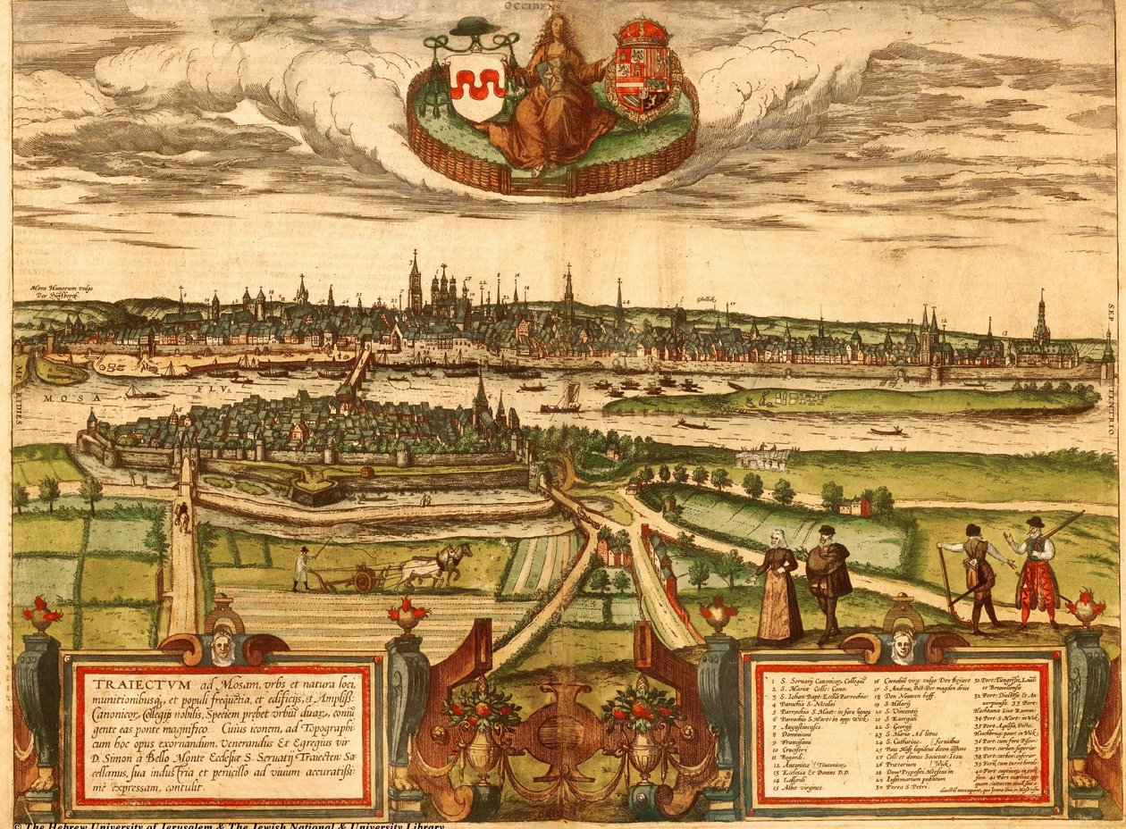 Maastricht, Países Bajos, Holanda de Georg and Hogenberg Franz (1535 90) Braun