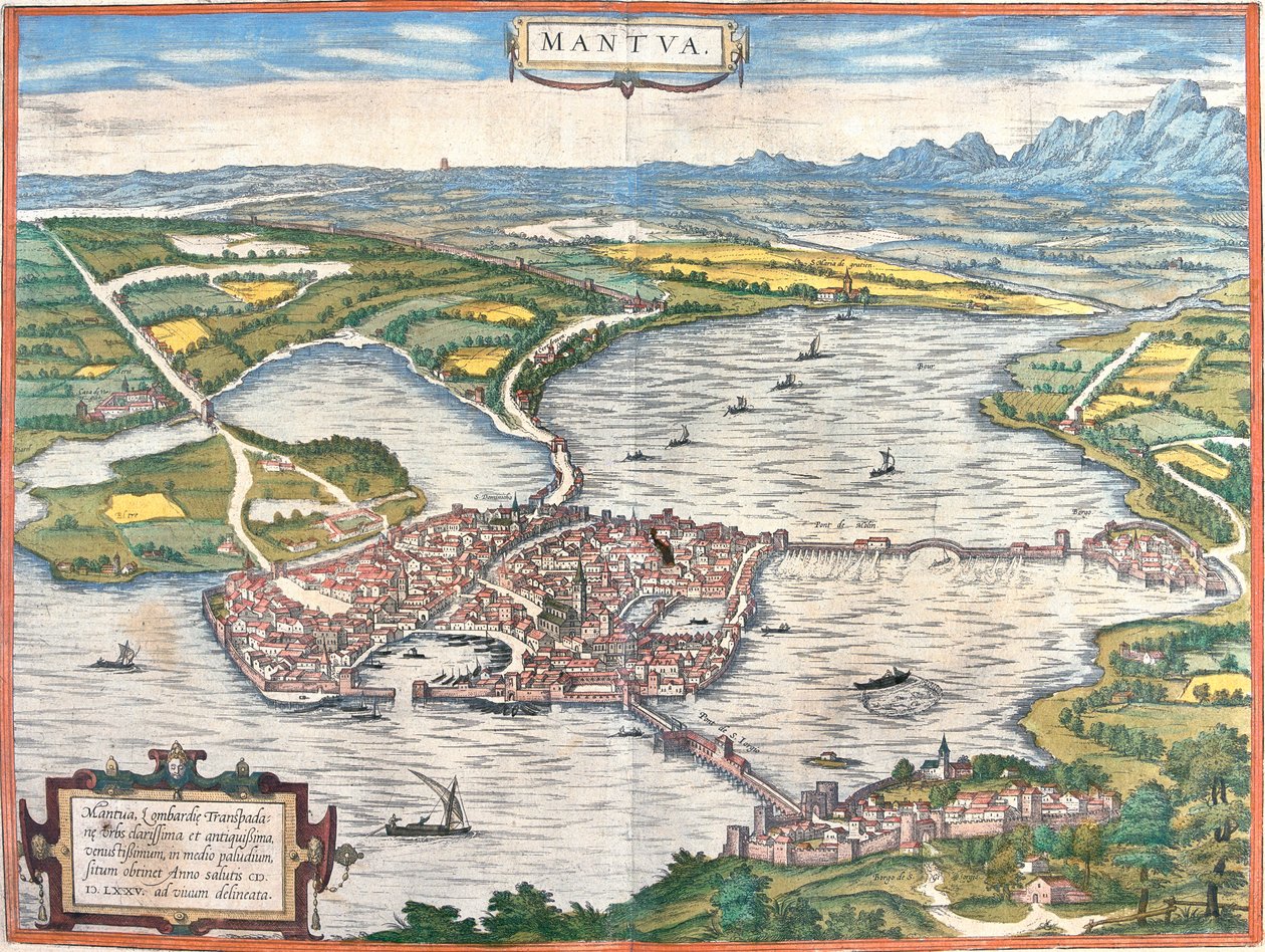 Mantua, Italia de Georg and Hogenberg Franz (1535 90) Braun