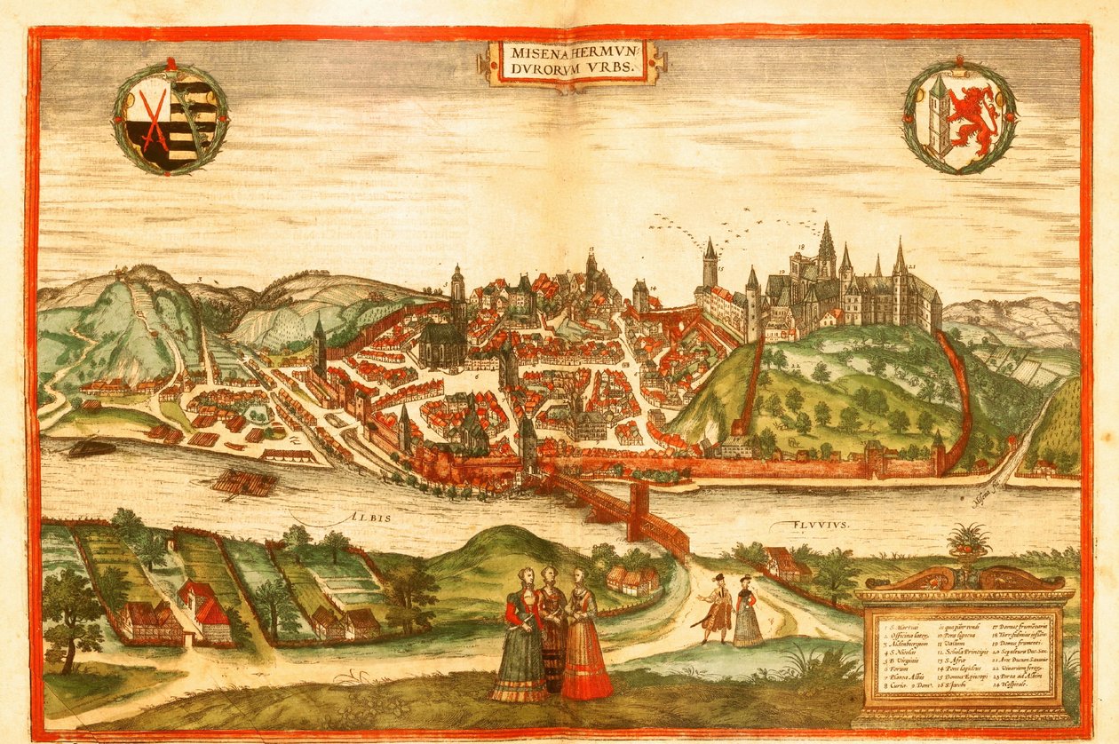 Meissen, Alemania de Georg and Hogenberg Franz (1535 90) Braun