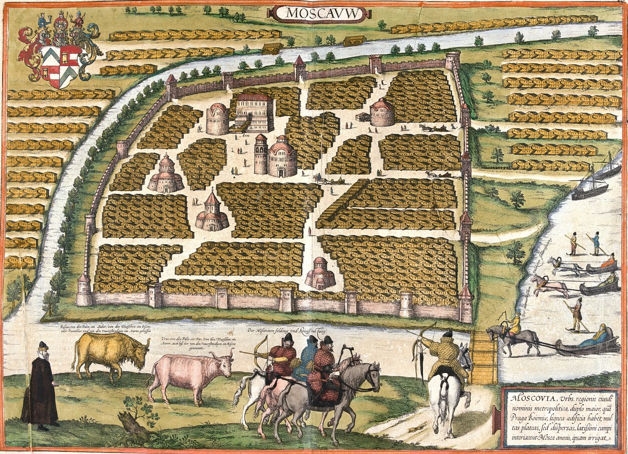 Moscú, Rusia de Georg and Hogenberg Franz (1535 90) Braun