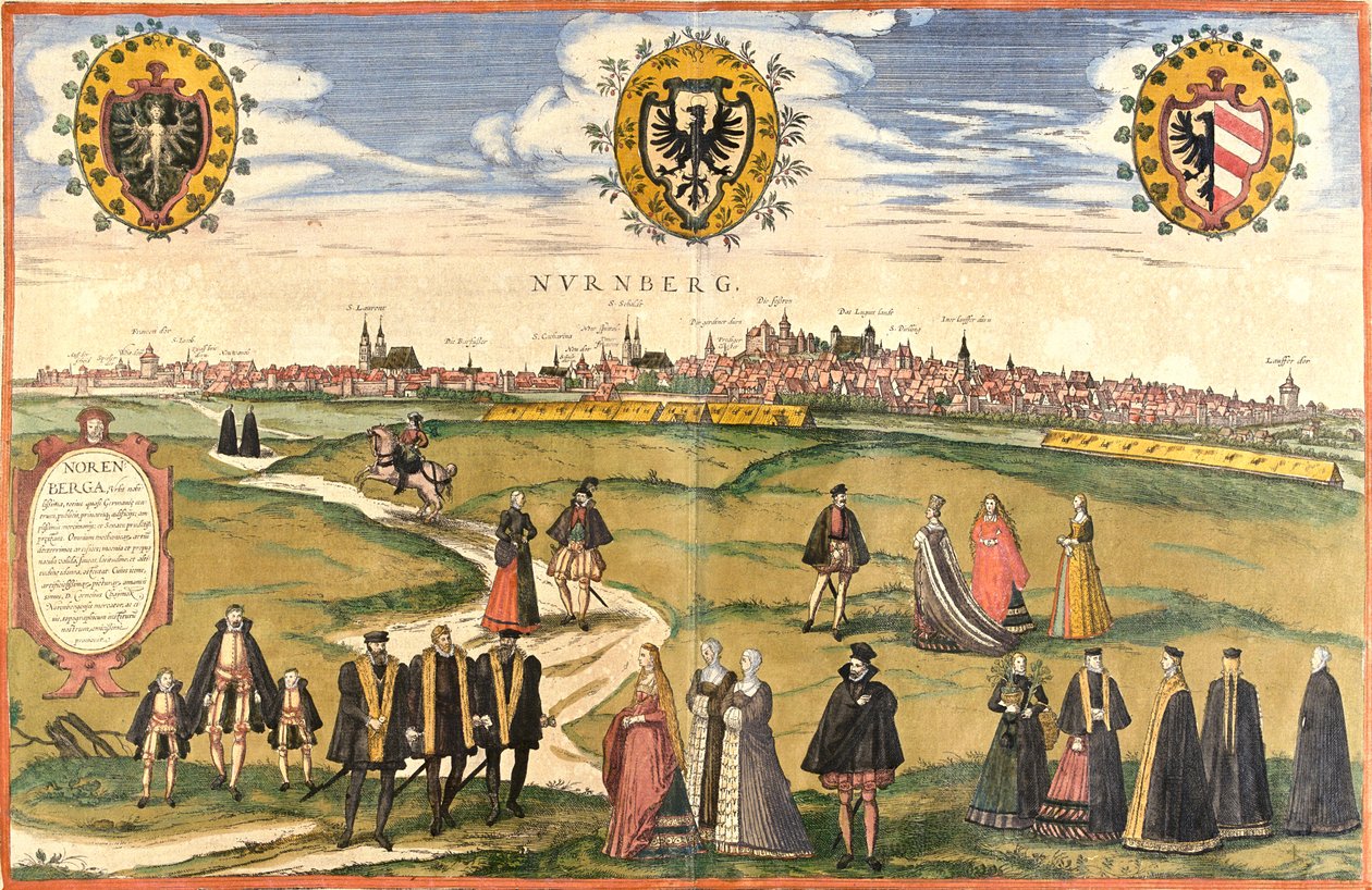 Nuremberg, Alemania de Georg and Hogenberg Franz (1535 90) Braun
