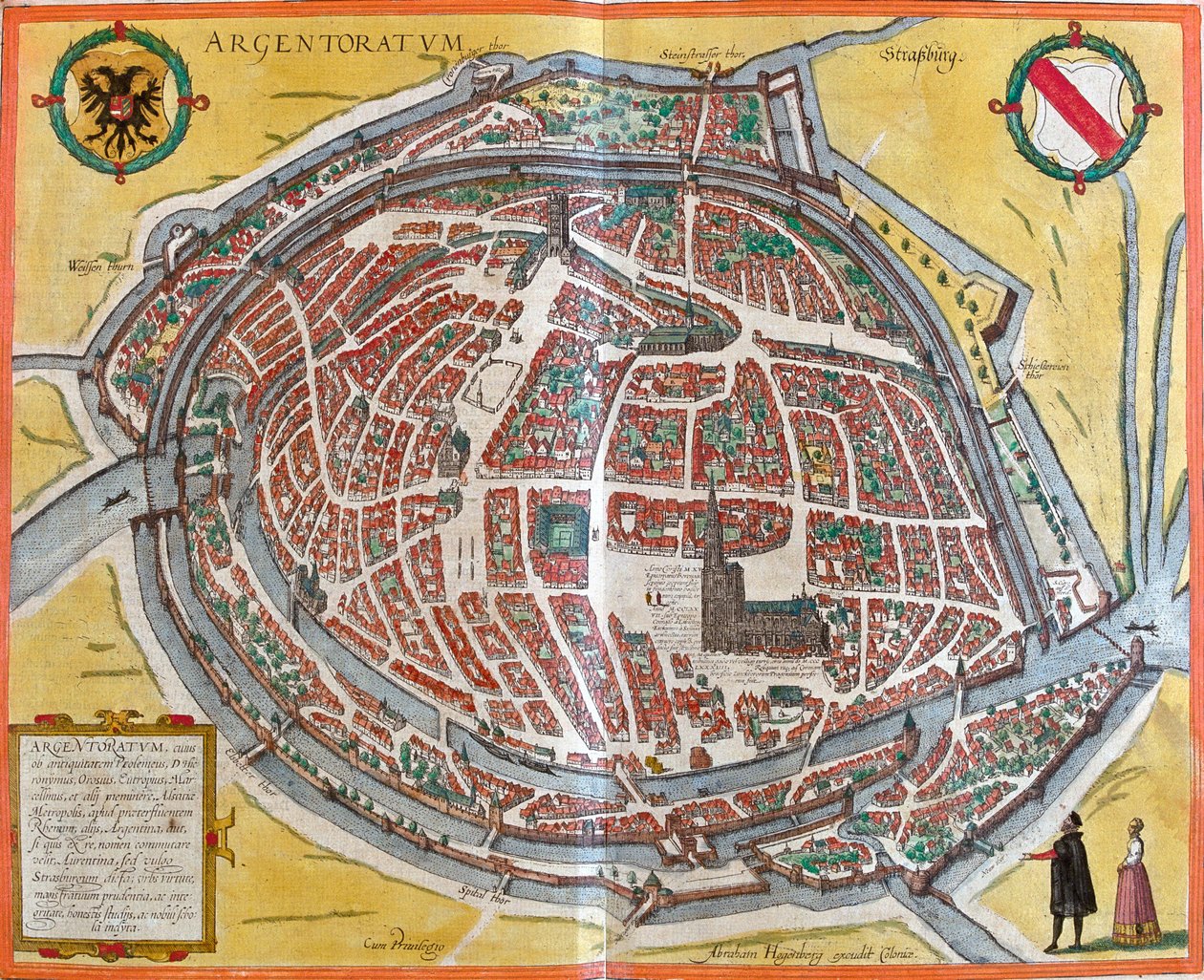Estrasburgo, Francia de Georg and Hogenberg Franz (1535 90) Braun
