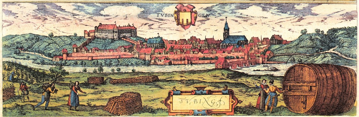 Tubinga de Georg and Hogenberg Franz (1535-90) Braun