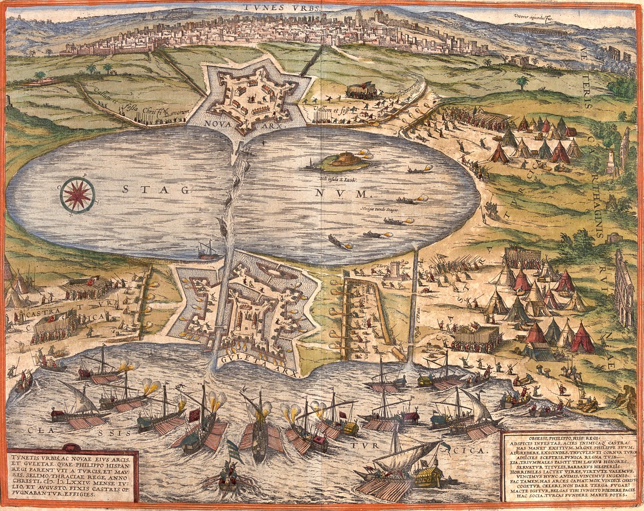 Túnez, Túnez de Georg and Hogenberg Franz (1535 90) Braun