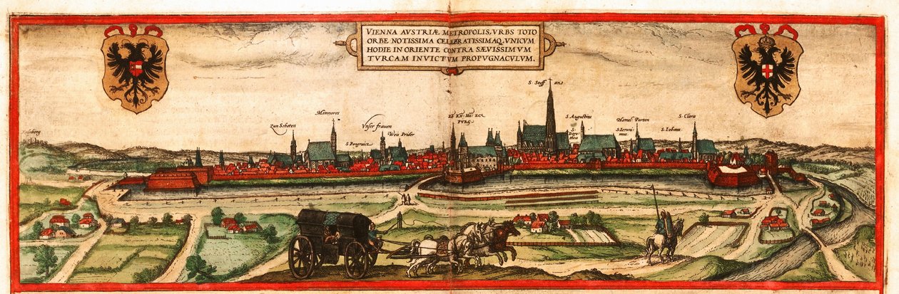 Viena, Austria de Georg and Hogenberg Franz (1535 90) Braun